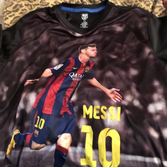 MESSI size XL soccer Jersey # 10 colorful printed hand washed - Picture 5 of 5